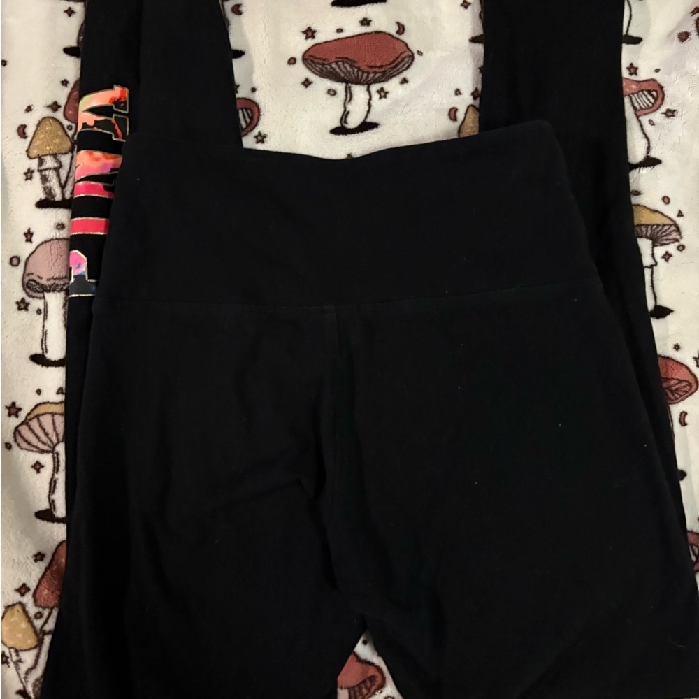 Black PINK YOGA Rainbow Logo Leggings Size Small - Picture 5 of 5